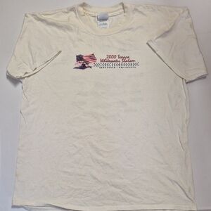 Vintage USA WhiteWater Team Gildan Cream Signed Cotton Tee